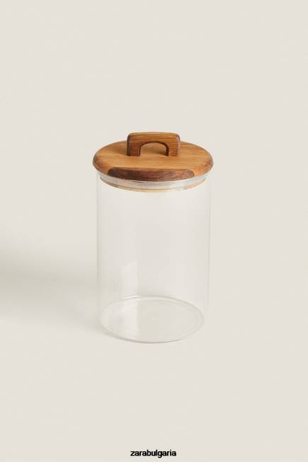 Zara аксесоари 66FT1687 унисекс голям широк буркан светло бежово