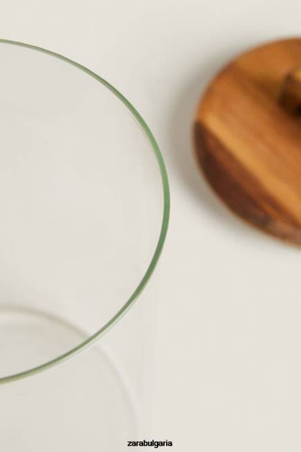 Zara аксесоари 66FT1687 унисекс голям широк буркан светло бежово