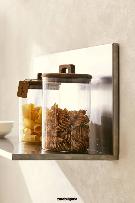 Zara аксесоари 66FT1687 унисекс голям широк буркан светло бежово