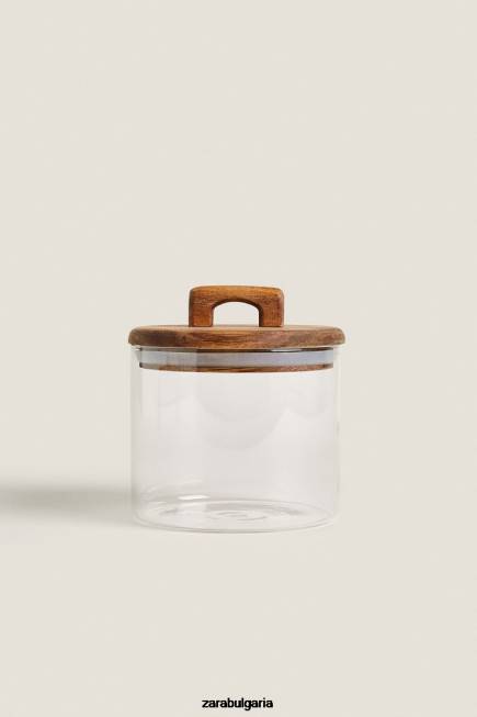 Zara аксесоари 66FT1688 унисекс малък широк буркан светло бежово