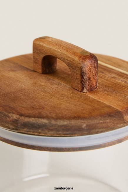 Zara аксесоари 66FT1688 унисекс малък широк буркан светло бежово