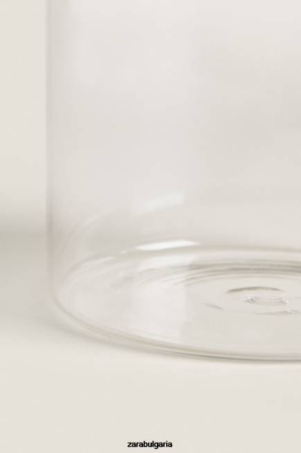 Zara аксесоари 66FT1688 унисекс малък широк буркан светло бежово