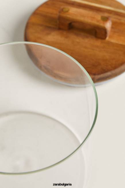 Zara аксесоари 66FT1688 унисекс малък широк буркан светло бежово