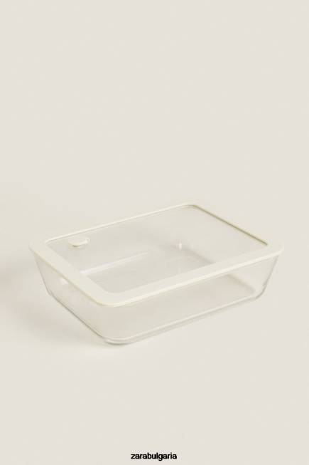 Zara аксесоари 66FT1690 унисекс херметически затворен контейнер 47,34 oz сметана