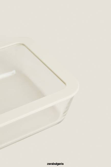 Zara аксесоари 66FT1690 унисекс херметически затворен контейнер 47,34 oz сметана