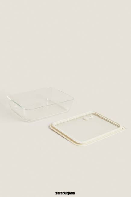 Zara аксесоари 66FT1690 унисекс херметически затворен контейнер 47,34 oz сметана