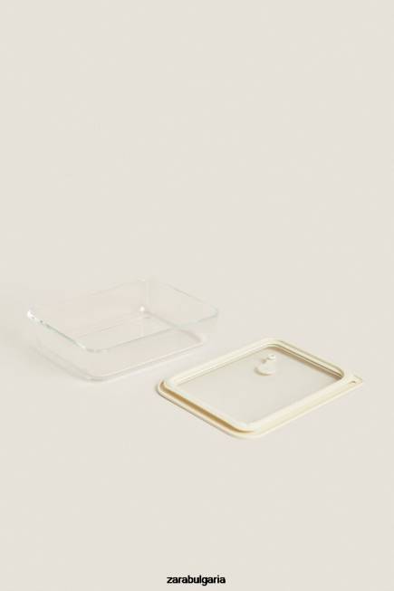 Zara аксесоари 66FT1691 унисекс херметически затворен контейнер 23,67 oz сметана