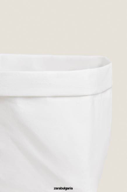 Zara аксесоари 66FT1696 унисекс органайзер с хартиен дизайн бяло