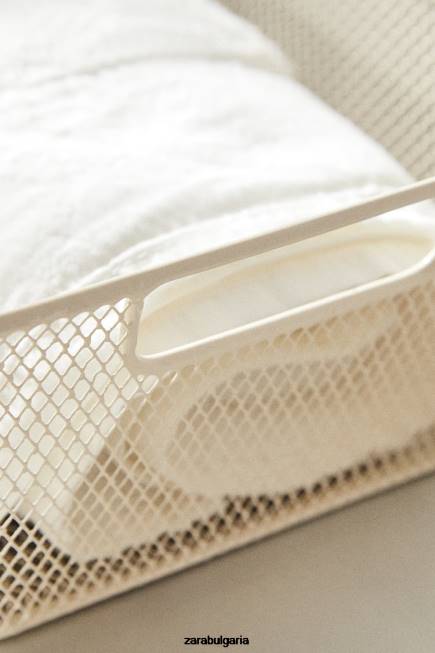 Zara аксесоари 66FT1697 унисекс лакирана кошница бяло