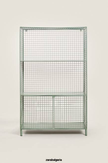 Zara аксесоари 66FT1592 унисекс метална библиотека с врати зелено