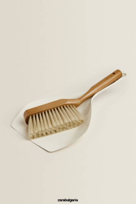 Zara аксесоари 66FT1779 унисекс комплект четка и прах бяло