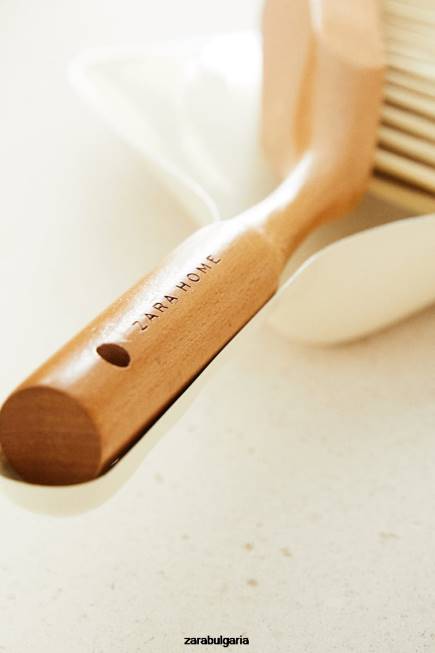 Zara аксесоари 66FT1779 унисекс комплект четка и прах бяло