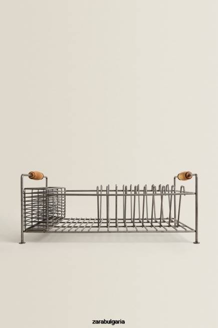 Zara аксесоари 66FT1784 унисекс поставка за сушене на желязо и акациево дърво стомана