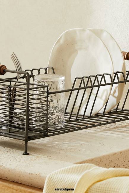 Zara аксесоари 66FT1784 унисекс поставка за сушене на желязо и акациево дърво стомана