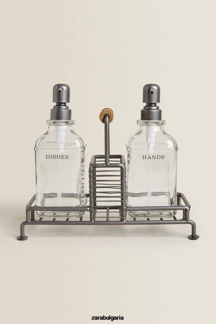 Zara аксесоари 66FT1785 унисекс двоен дозатор със стойка стомана