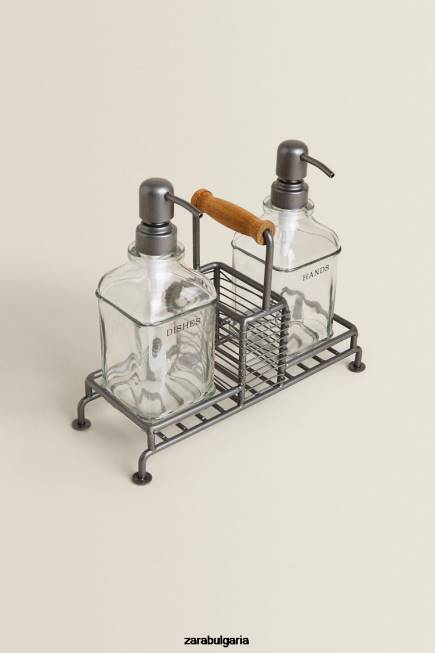 Zara аксесоари 66FT1785 унисекс двоен дозатор със стойка стомана