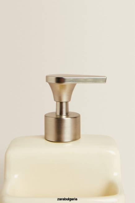 Zara аксесоари 66FT1786 унисекс дозатор за препарат за съдове с място за съхранение сметана
