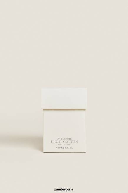 Zara аксесоари 66FT1760 унисекс (80 г) лека памучна ароматизирана свещ камък