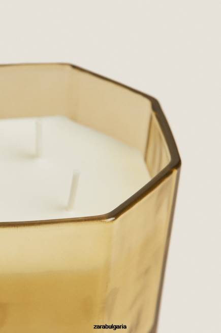 Zara аксесоари 66FT1764 унисекс (500 гр.) свещ с аромат на диво дърво маслинено зелено