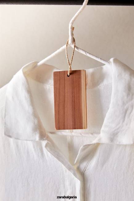 Zara аксесоари 66FT1765 унисекс кедрови блокове с примка за окачване (пакет от 6) светло бежово