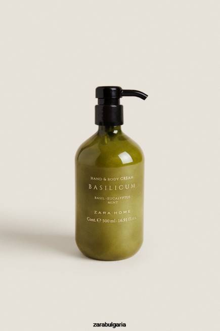 Zara аксесоари 66FT1771 унисекс (16,91 унции) базиликум крем за ръце и тяло мента