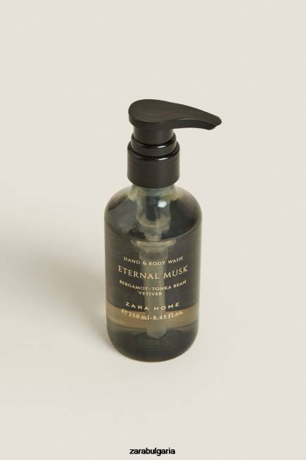 Zara аксесоари 66FT1773 унисекс (8,45 унции) течен сапун за ръце с вечен мускус сиво