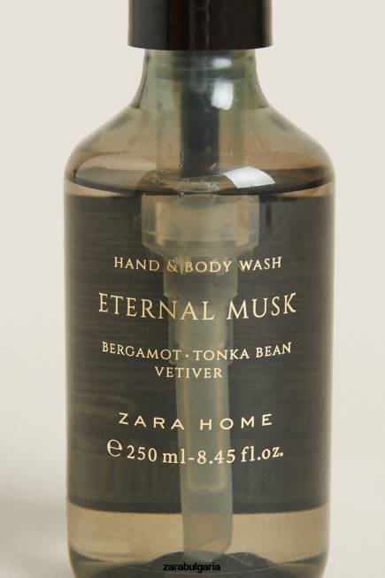 Zara аксесоари 66FT1773 унисекс (8,45 унции) течен сапун за ръце с вечен мускус сиво