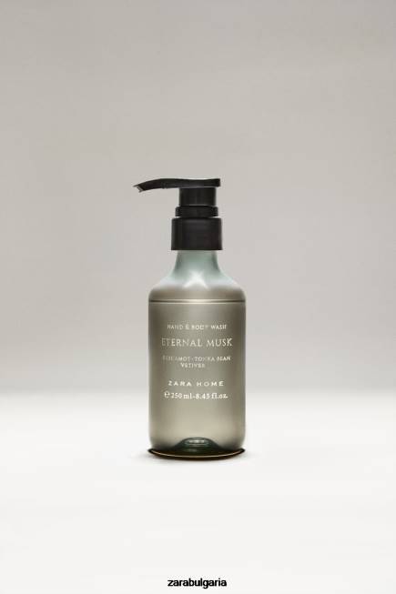 Zara аксесоари 66FT1773 унисекс (8,45 унции) течен сапун за ръце с вечен мускус сиво