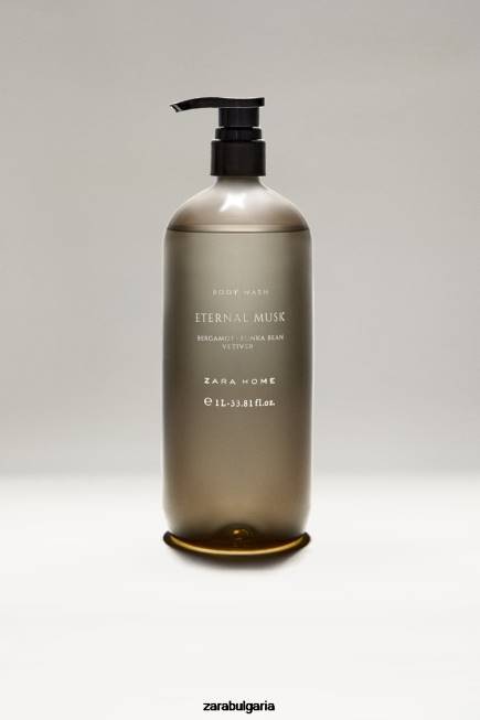 Zara аксесоари 66FT1774 унисекс (34 унции) течен сапун за тяло с вечен мускус сиво