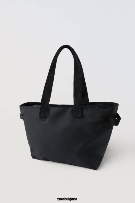 Zara аксесоари 66FT1527 деца чантичка с вътрешна чанта черен