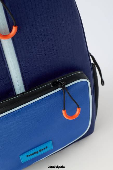 Zara аксесоари 66FT1545 деца ученическа раница син