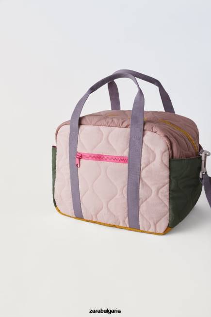 Zara аксесоари 66FT1561 деца многоцветна ватирана чанта розово