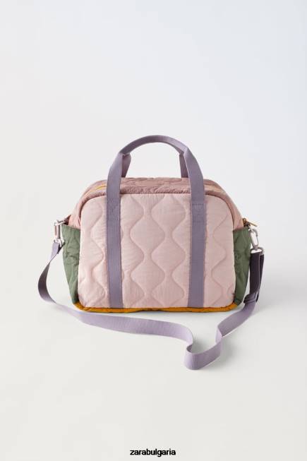 Zara аксесоари 66FT1561 деца многоцветна ватирана чанта розово