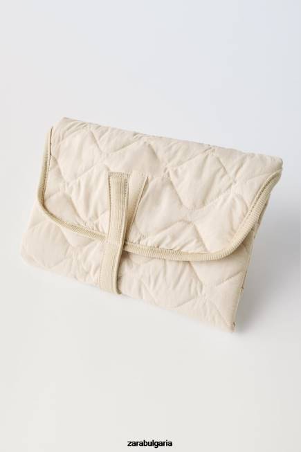 Zara аксесоари 66FT1573 деца ватирана раница за бременни мръсно бяло