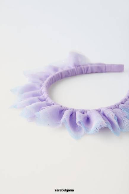 Zara аксесоари 66FT1610 деца лента за глава от костюм от тюл лилаво