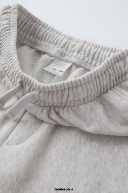 Zara облекло 66FT1517 деца java jacobs панталони сив мергел