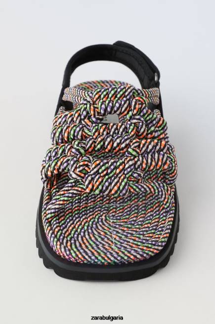 Zara обувки 66FT1603 деца сандали с връзки многоцветен