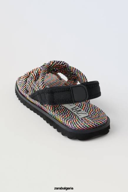 Zara обувки 66FT1603 деца сандали с връзки многоцветен