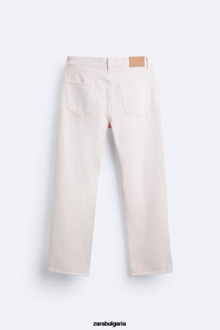 Zara облекло 66FT1093 мъже Прави дънки от 1995 г розово