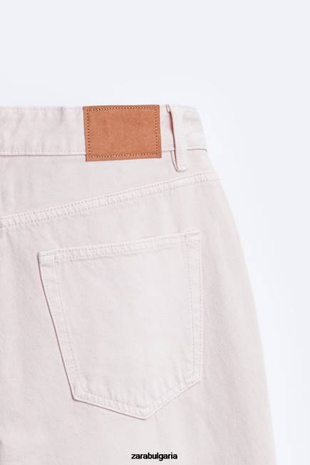 Zara облекло 66FT1093 мъже Прави дънки от 1995 г розово