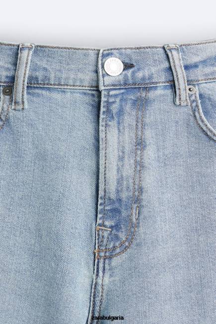 Zara облекло 66FT1094 мъже прилепнали дънки светло синьо