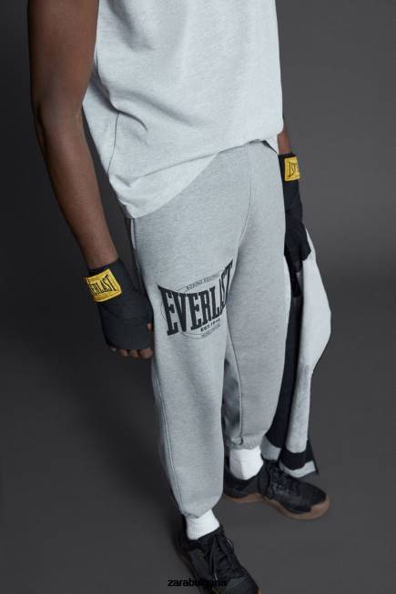 Zara облекло 66FT946 мъже вечни панталони за джогинг сив мергел