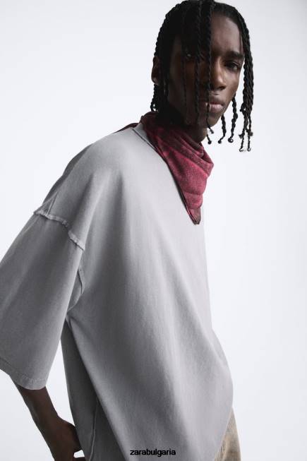 Zara аксесоари 66FT1397 мъже бандана с щампа с деним ефект фуксия