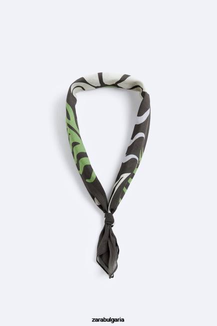 Zara аксесоари 66FT1400 мъже бандана с флорален принт многоцветен