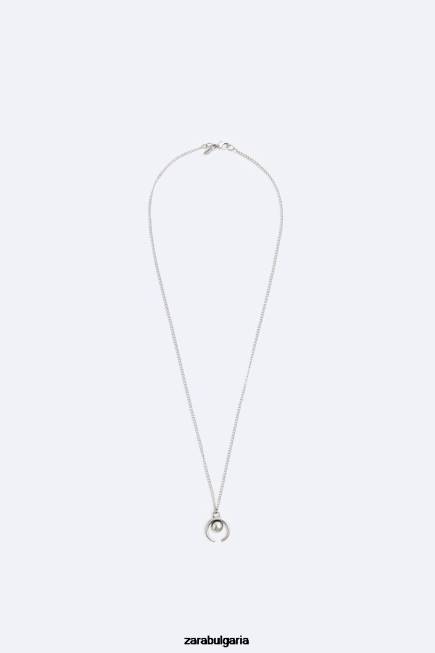 Zara аксесоари 66FT1496 мъже верига за чар сребро