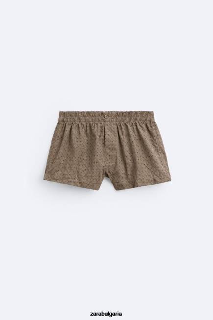 Zara аксесоари 66FT1420 мъже Пакет от 2 ажурни бродирани боксерки различни
