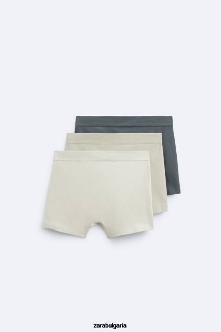 Zara аксесоари 66FT1428 мъже 3 пакета меки боксерки различни