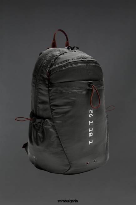 Zara аксесоари 66FT1278 мъже техническа раница сиво