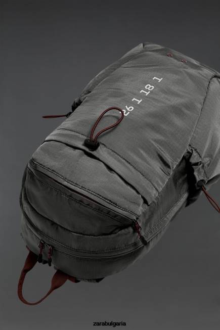 Zara аксесоари 66FT1278 мъже техническа раница сиво