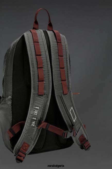 Zara аксесоари 66FT1278 мъже техническа раница сиво